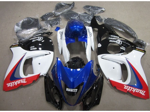 2008-2019 Blanc Bleu Makita GSXR 1300 Hayabusa Carénage Moto