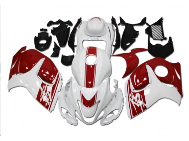 2008-2019 Blanc Rouge GSXR 1300 Hayabusa Carénages Moto