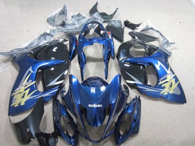 2008-2019 Bleu Blanc Or Décalque GSXR 1300 Hayabusa Carénage Moto