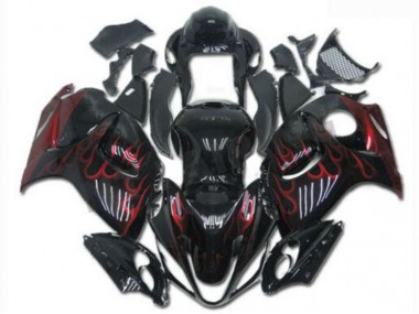 2008-2019 Noir Rouge GSXR 1300 Hayabusa Carénages Moto & Carrosserie
