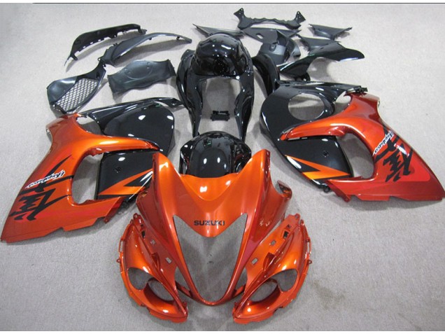 2008-2019 Orange Noir GSXR 1300 Hayabusa Carénage Moto