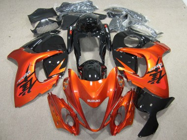 2008-2019 Orange Noir GSXR 1300 Hayabusa Carénages Moto