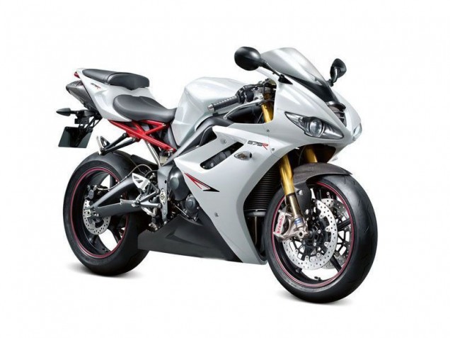 2009-2012 Blanc Nacré Noir Daytona 675 Triple Carénage Moto