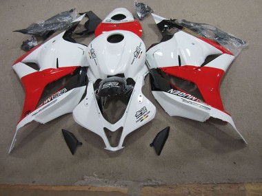 2009-2012 Blanc Rouge CBR600RR Carénage Moto