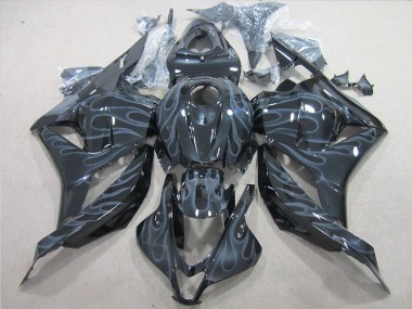 2009-2012 Noir Argent Flamme CBR600RR Carénages Moto