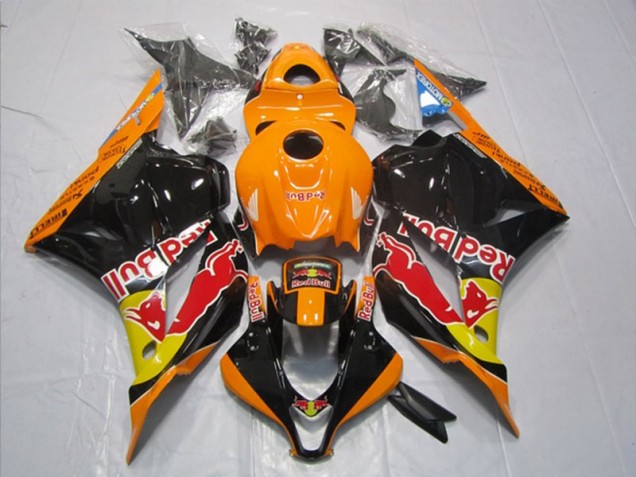 2009-2012 Noir Orange Red Bull CBR600RR Carénage Moto