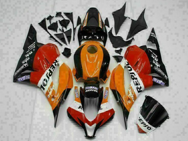 2009-2012 Orange Repsol CBR600RR Carénage Moto