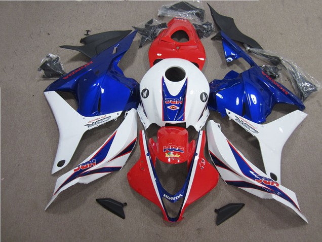 2009-2012 Rouge Blanc Bleu HRC CBR600RR Carénage Moto