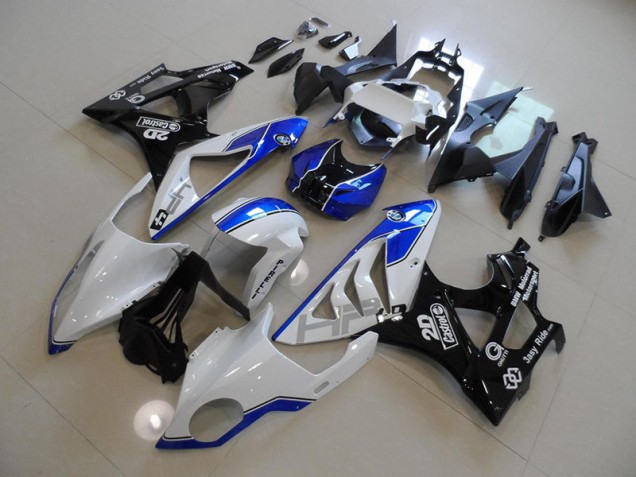 2009-2014 Blanc Bleu S1000RR Carénage Moto