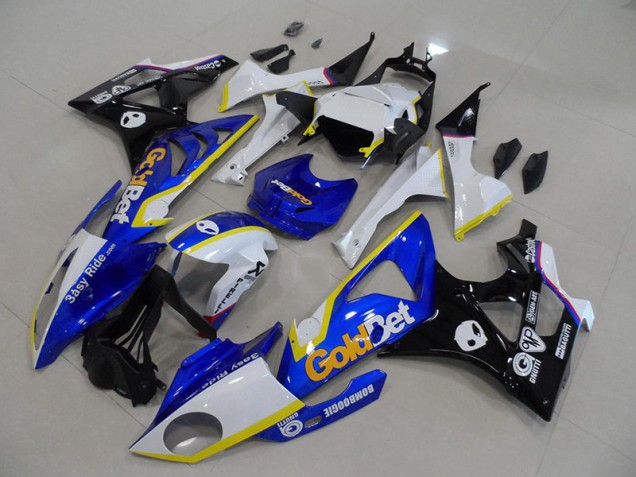 2009-2014 Bleu Blanc GoldBet S1000RR Carénages Moto