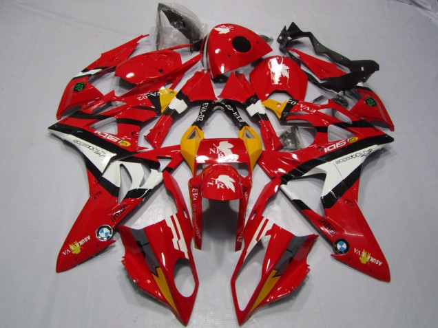 2009-2014 Rouge Blanc S1000RR Carénage Moto