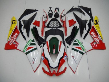 2009-2015 Blanc Rouge Alitalia RSV4 Carénage Moto