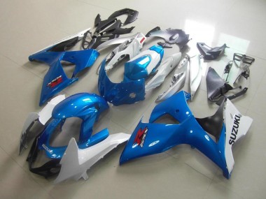2009-2016 Blanc Bleu GSXR 1000 Carénages Moto