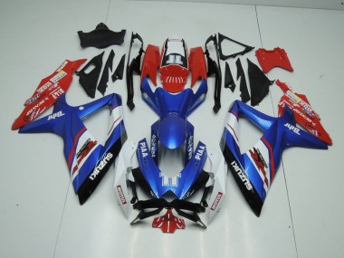 2009-2016 Bleu et Rouge GSXR 1000 Carénage Moto