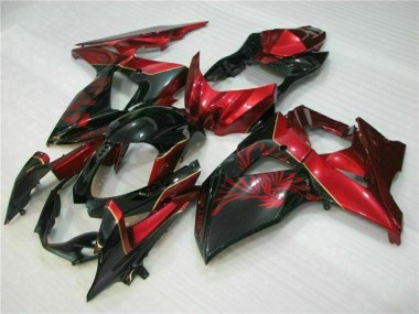2009-2016 Rouge Flamme Noir GSXR 1000 Carénage Moto