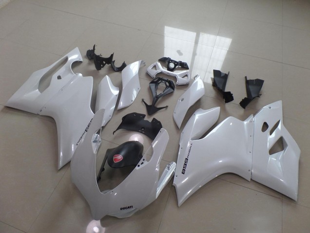 2011-2014 Blanc Nacré Ducati 1199 Carénage Moto