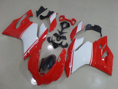2011-2014 Rouge Blanc Ducati 1199 Carénage Moto