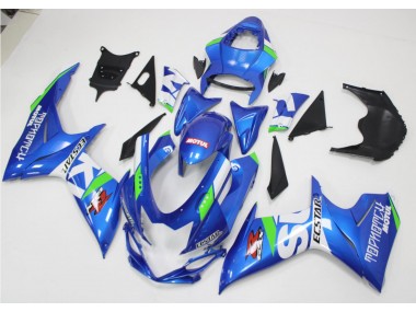 2011-2021 Bleu Blanc Vert GSXR 600/750 Carénage Moto