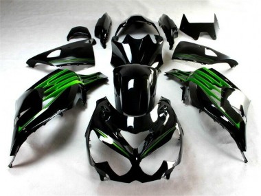 2012-2021 Noir Vert ZX14R ZZR1400 Carénage Moto