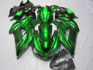 2012-2021 Vert Blanc Ninja Décalque ZX14R ZZR1400 Carénage Moto