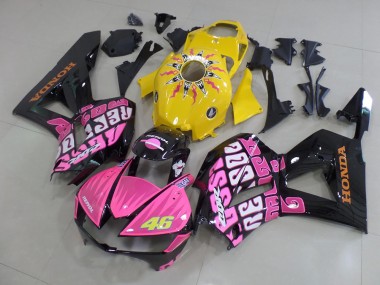 2013-2021 Jaune Rose Rossi CBR600RR Carénage Moto