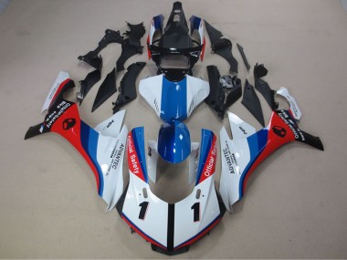 2015-2019 Blanc Bleu Rouge Advantec YZF R1 Carénage Moto