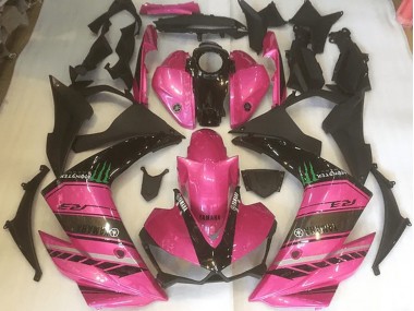 2015-2022 Rose et Noir YZF R3 Carénage Moto