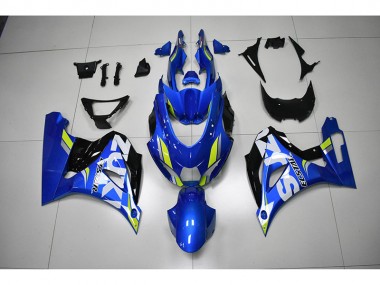 2017-2021 Bleu Blanc Décalque GSXR 1000 Carénage Moto